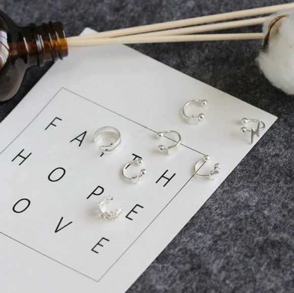 NEW in BOX Lightweight Stylish & Chic Silver & Gold Earcuffs in Assorted Styles - Picture 2 of 4